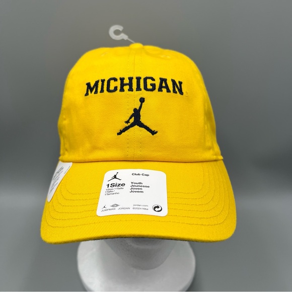 Jordan Other - Jordan University Of Michigan Wolveriens On-Field Club Cap Adjustable Hat. Youth